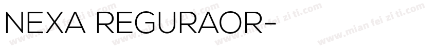 NEXA REGURAOR字体转换